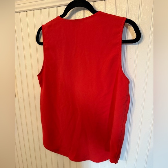J. Crew V neck Ruffle Shell Small sleeveless blouse - Picture 5 of 5